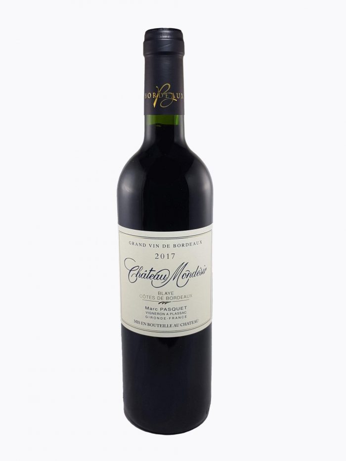 Château Mondésir 2017 Blaye Côtes de Bordeaux - Vino ecológico