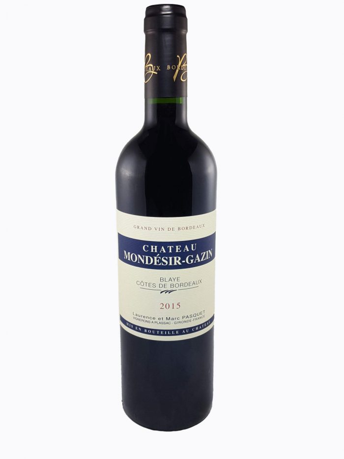 Château Mondésir Gazin 2015 - Blaye Côtes de Bordeaux - Organic wine