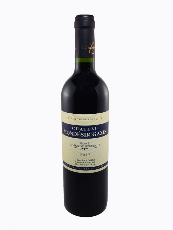 Château Mondésir Gazin 2017 - Blaye Côtes de Bordeaux - Organic wine