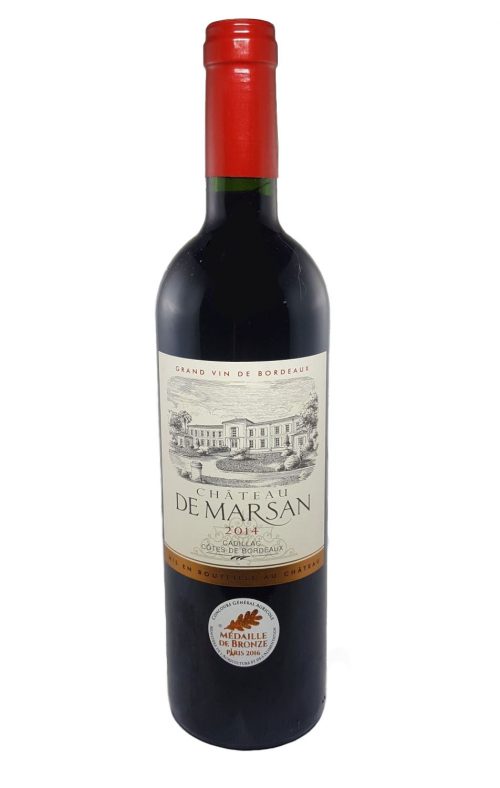 Château de Marsan rouge 2014 - Cadillac Côtes de Bordeaux