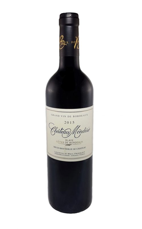 Château Mondésir 2015 Blaye Côtes de Bordeaux Vin BIO