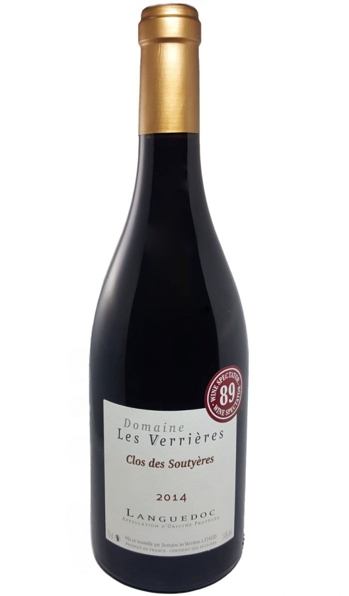 Languedoc "Clos des Soutyères" 2014 Domaine Les Verrières