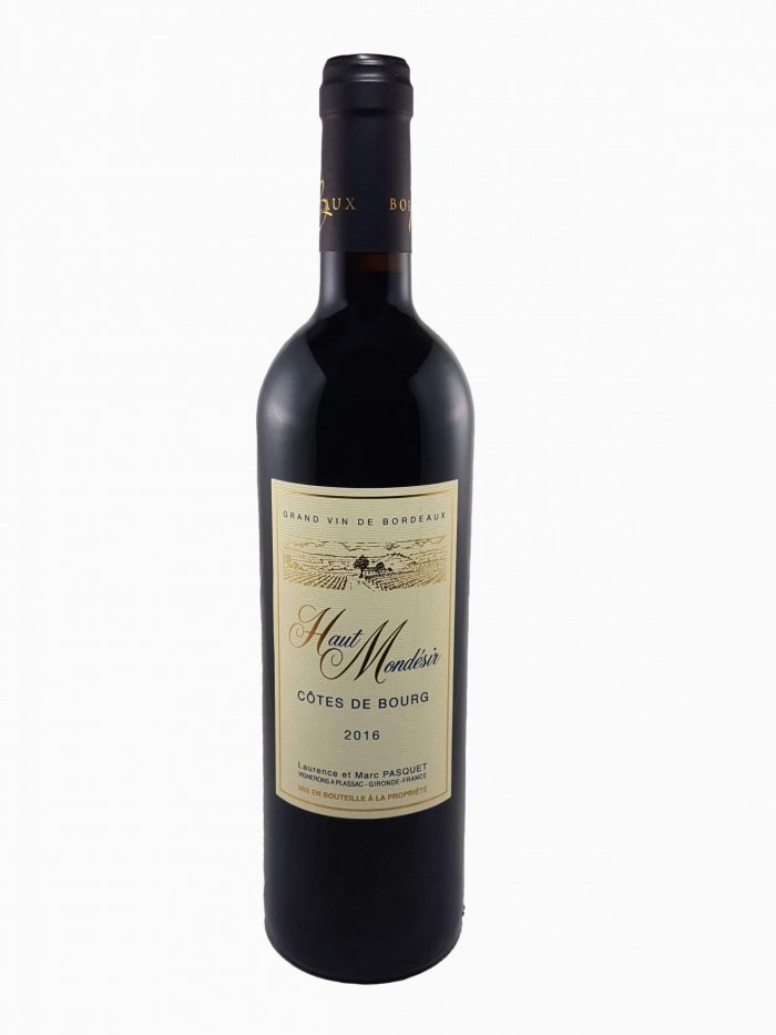 Haut-Mondésir 2016 Côtes de Bourg Vino ecológico