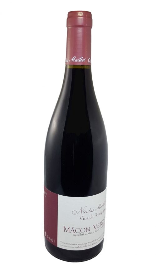 Macon Verzé Rouge 2017 Nicolas Maillet winery - Organic wine