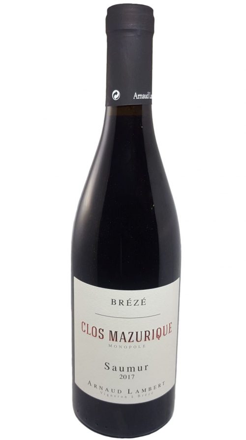 Saumur Rouge "Clos-Mazurique" 2017 Château de Brézé - Arnaud Lambert winery - Organic wine