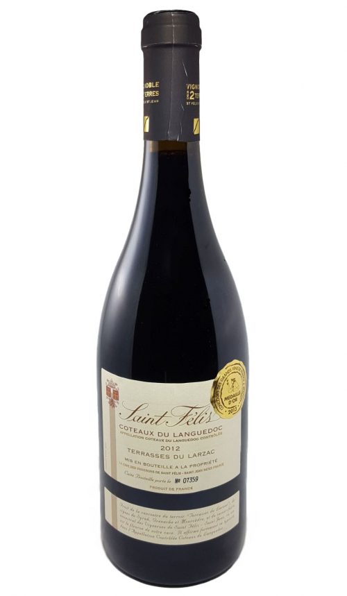 Terrasses du Larzac "Cuvée Saint Félis" 2012 - Vignobles des deux Terres winery