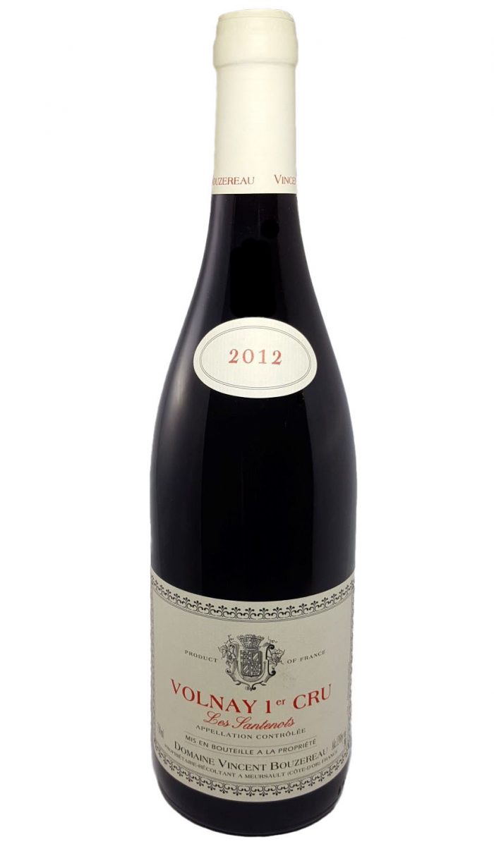 Volnay 1st Growth "Les Santenots" 2012 - Vincent Bouzereau winery